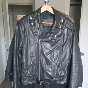 Classic Black Moto Leather Jacket
